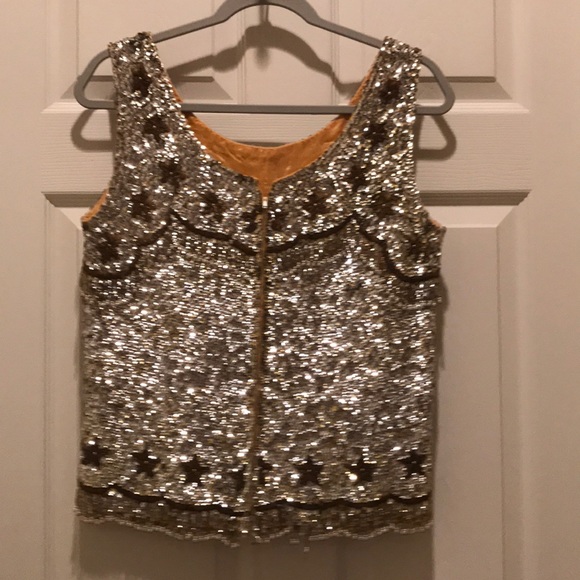 Woman’s Jet-Joe Sequenced/Beaded Top - Picture 2 of 3